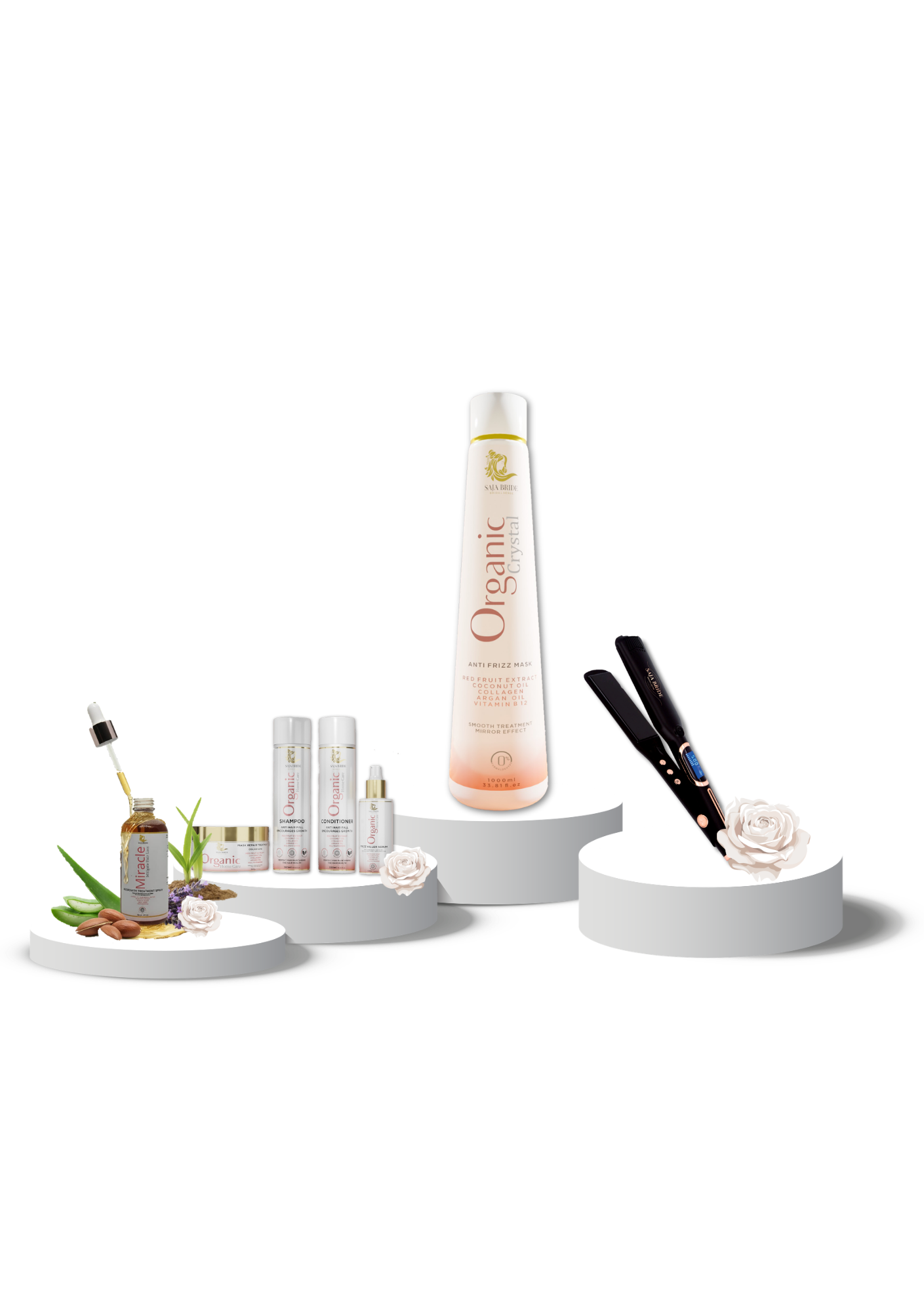 1 L Treatment + Full Kit + Miracle + Straightener